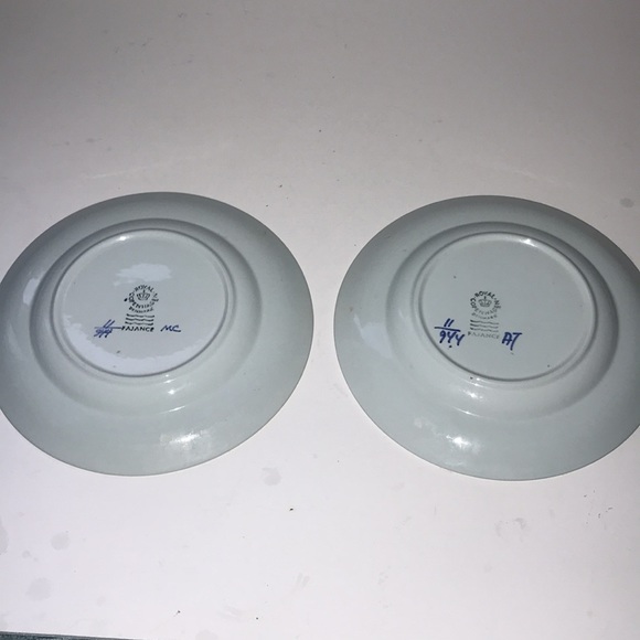 Royal Copenhagen 6 inch plates bundle of two Fajance Denmark GUC bread plate - Picture 4 of 4